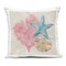 Stupell Industries Sea Life Trio on Beige Outdoor Printed Pillow design by Amber Sterling, 18 x 7 x 18